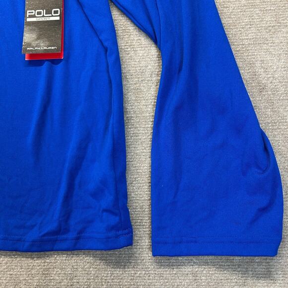 Ralph Lauren Polo Sport 1/4 Zip Pullover Men's 2XL Sapphire Blue Thermo Vent NEW - Picture 6 of 14